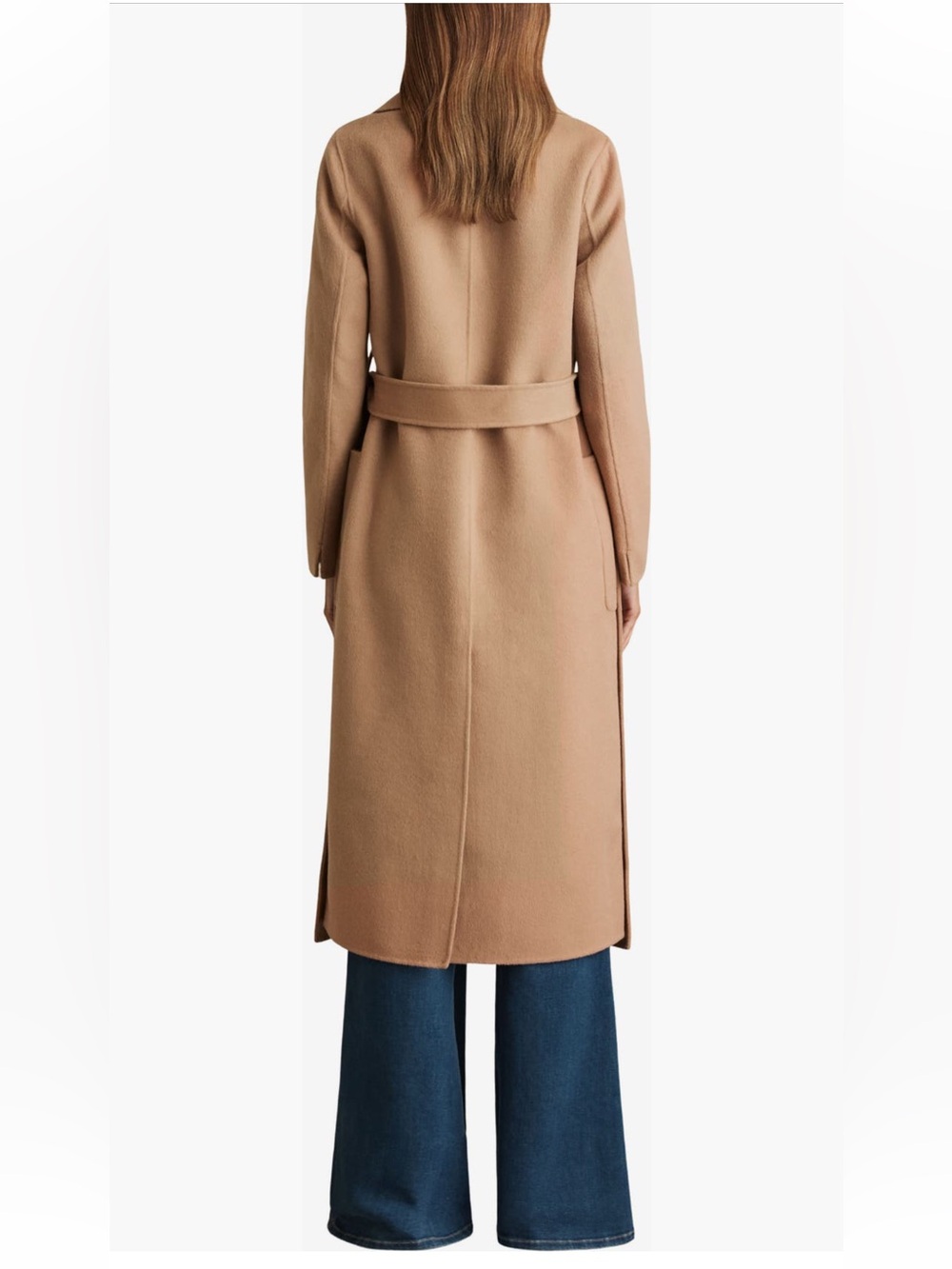 NWT Reiss Lucia Coat Sz 4 in CAMEL - Picture 3 of 9